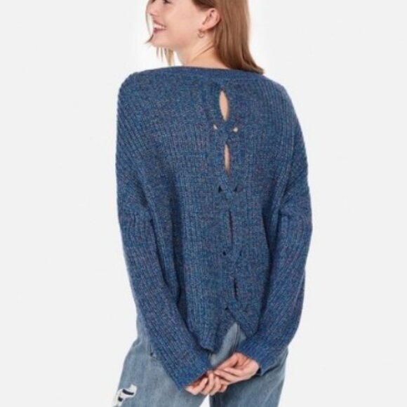 Express | Black Knit Sweater - Picture 1 of 7